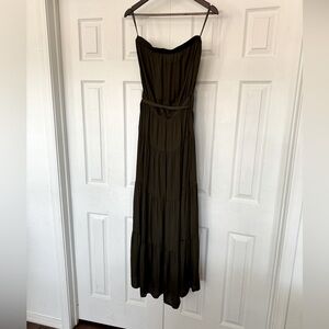 Olive women’s maxi dress